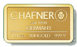 1 Unze (31,1g) Goldbarren C.Hafner 999,9 Feingold