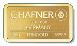 20g Goldbarren C.Hafner 999,9 Feingold