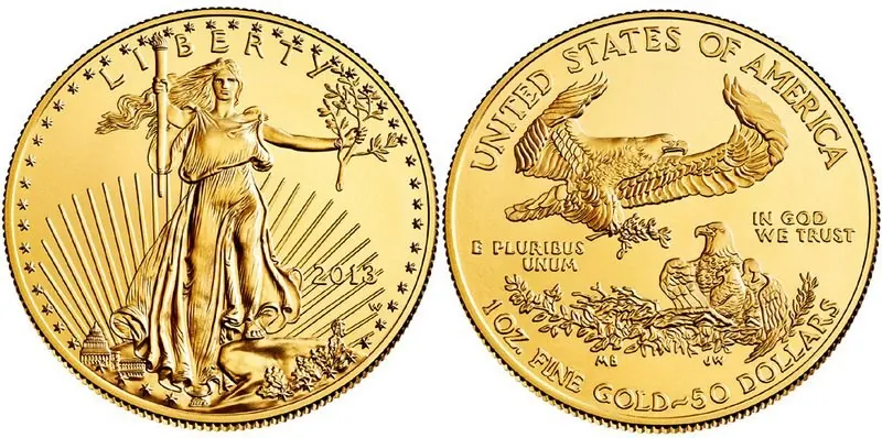 American Eagle Goldmünze, 1 oz: American Gold Eagle
