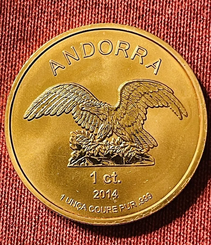 Andorra Eagle Silbermünze, 1 oz: Andorra Eagle (2014)