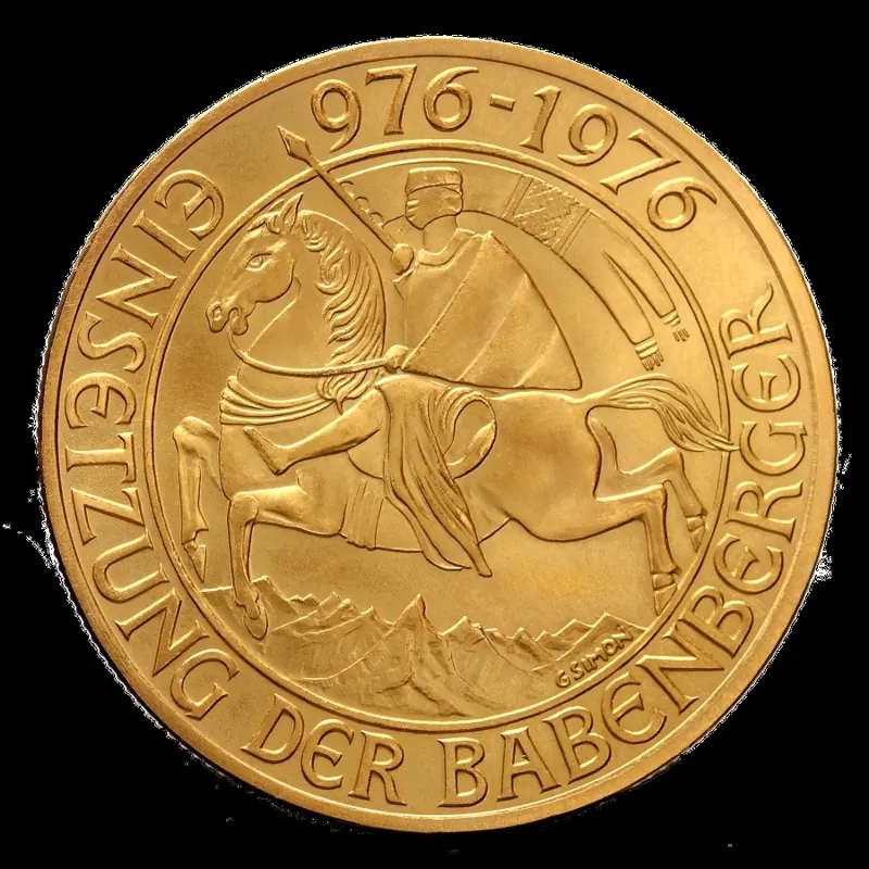 Babenberger Goldmünze, 12,15 g: 1000 Schilling Babenberger Gold