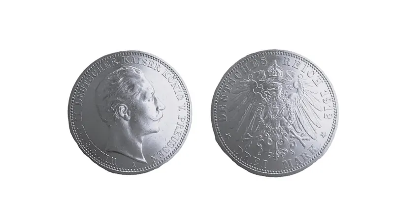 Kaiserreich Silbermünze, 15 g: 3 Mark Preußen