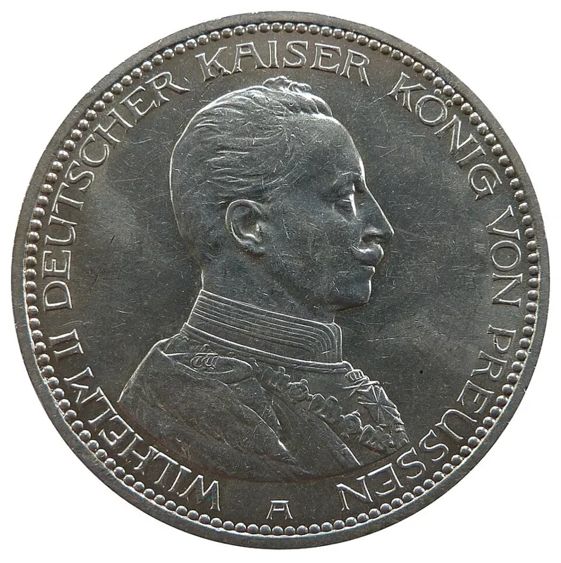 Kaiserreich Silbermünze, 25 g: 5 Mark Preußen Wilhelm II.