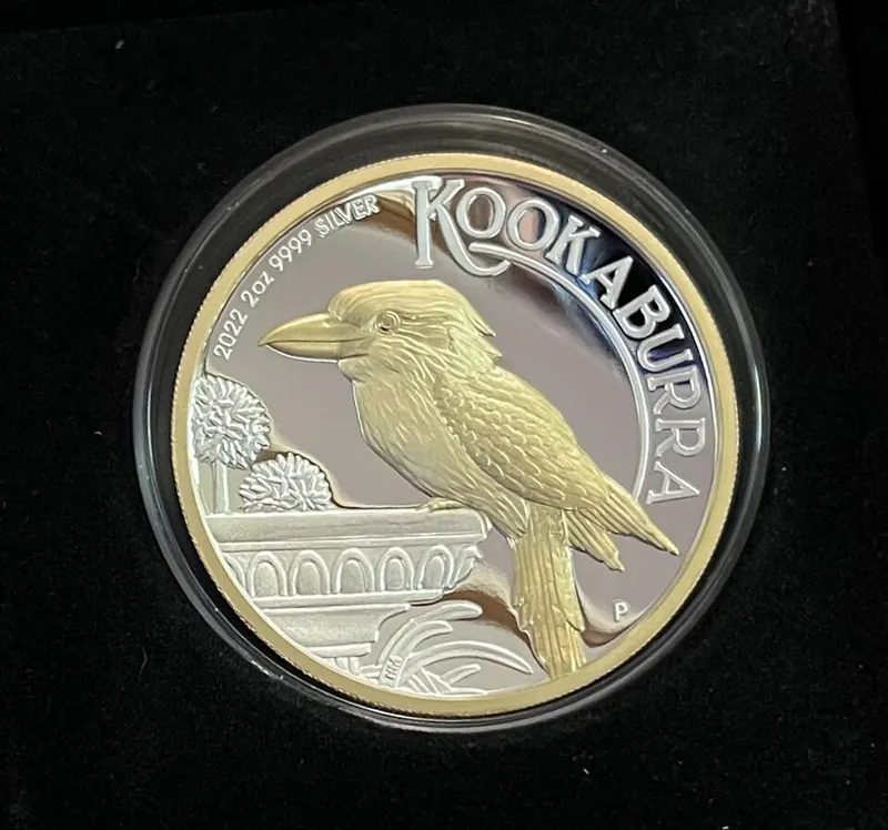 Kookaburra Goldmünze, 1/10 oz: Kookaburra 2 oz Proof, Rückseite