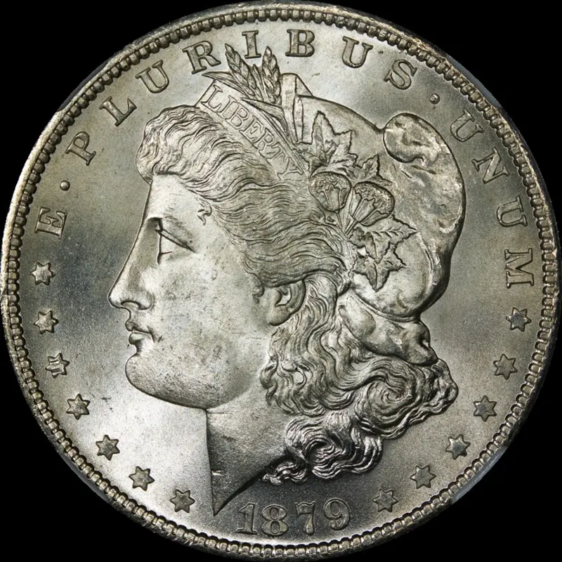 Morgan Dollar Silbermünze, 24,05 g: Morgan Dollar (1879)