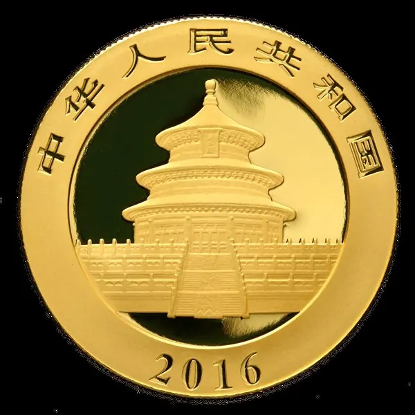 China Panda Goldmünze, 30 g: China Panda Gold (2016)