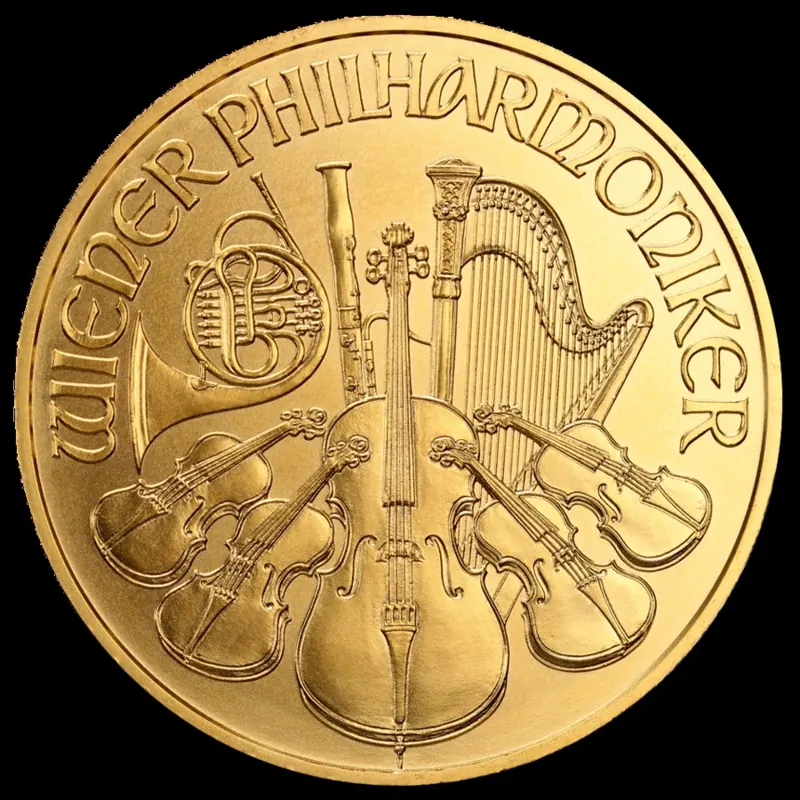 Wiener Philharmoniker Goldmünze, 1 oz: Wiener Philharmoniker 1 oz Gold (2017)
