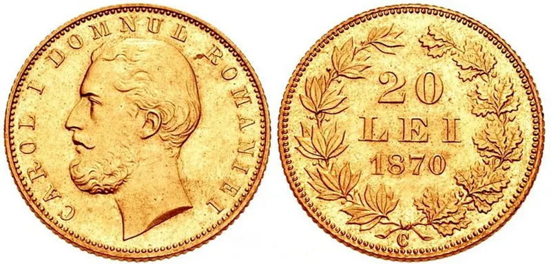 20 Lei Rumänien Goldmünze, 20 Lei