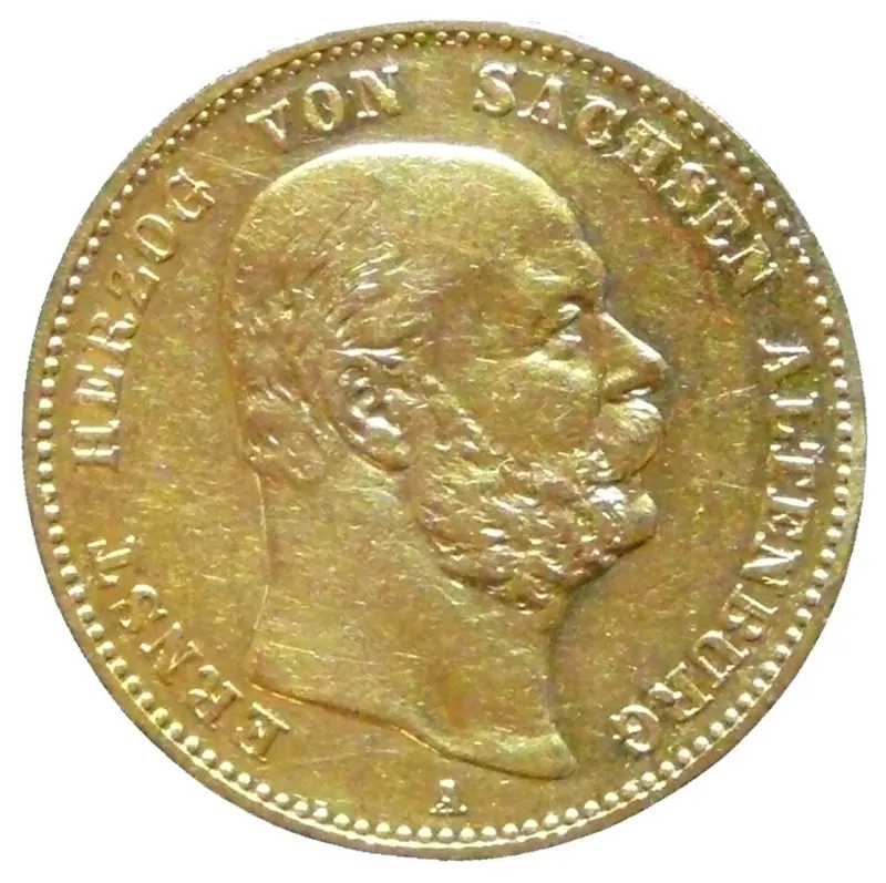 20 Mark Sachsen-Altenburg Goldmünze, 20 Mark