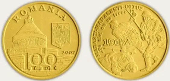 100 Lei Rumänien Goldmünze, 100 Lei