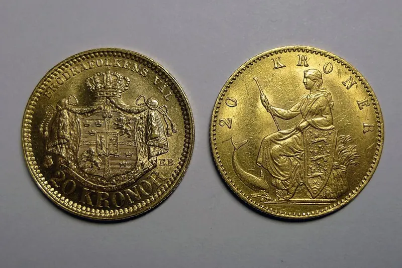 20 Kronor Schweden Goldmünze, 20 Kronor