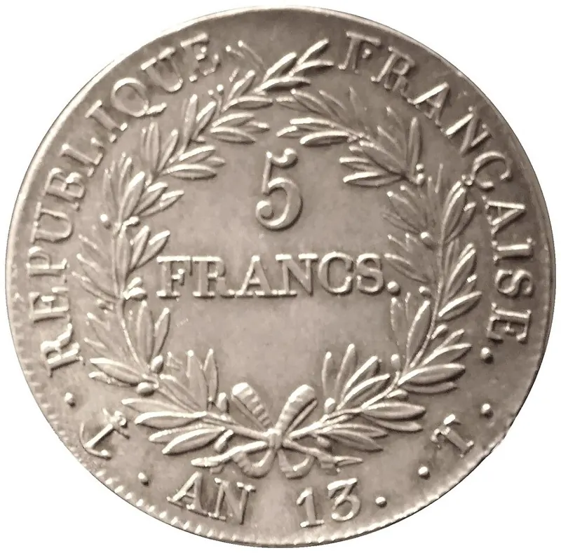 5 Francs Silber Silbermünze, 5 Francs