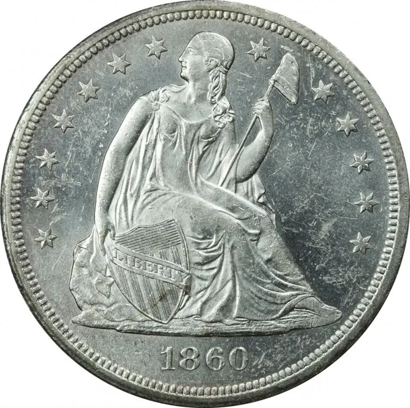 Seated Liberty Dollar Silbermünze, 1 Dollar