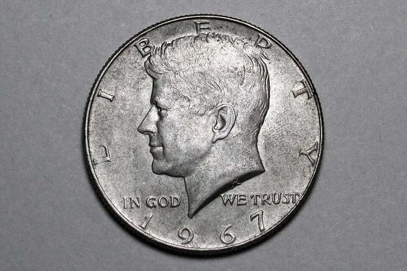 Kennedy Half Dollar 1964 Silbermünze, 1/2 Dollar