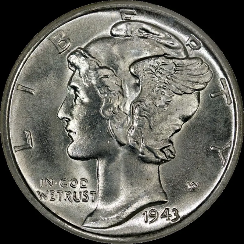Mercury Dime Silbermünze, 10 Cent