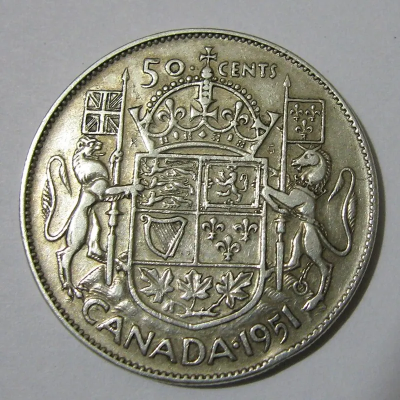 50 Cents Kanada Silbermünze, 50 Cents