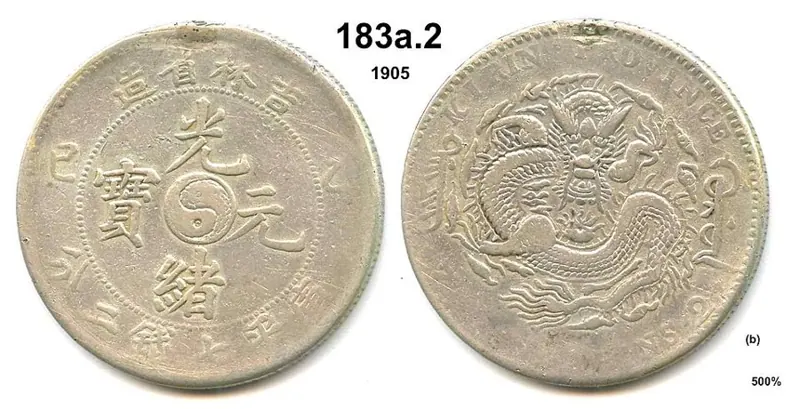 Drachendollar China Silbermünze, 1 Dollar