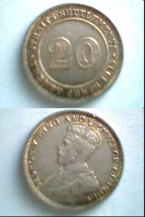 20 Cents Straits Silbermünze, 20 Cents