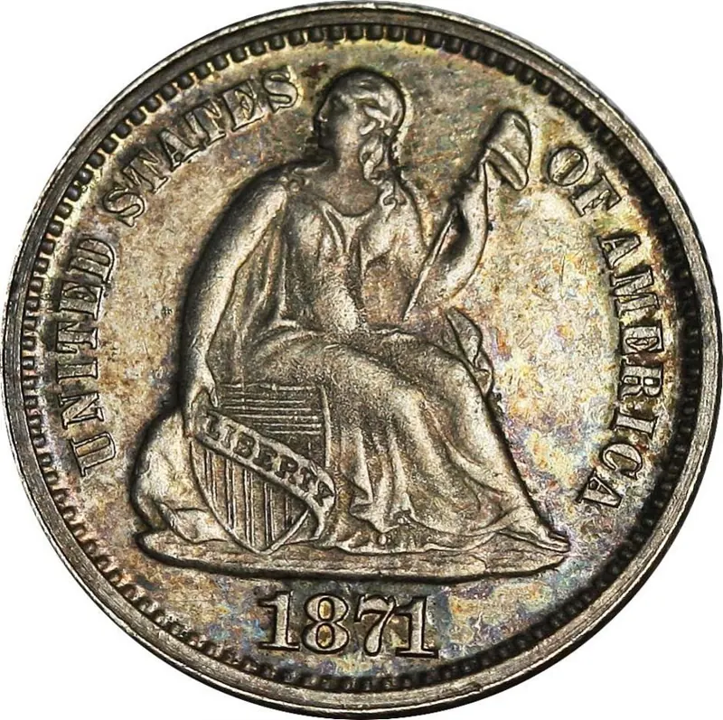 Half Dime USA Silbermünze, 1/2 Dime