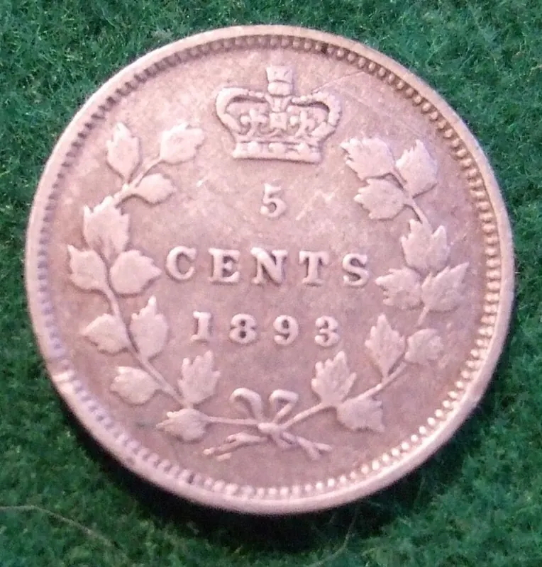 5 Cents Kanada Silber Silbermünze, 5 Cents